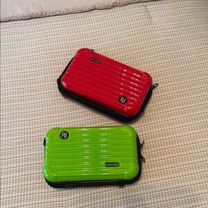 Red and Green Hard Shell Cases